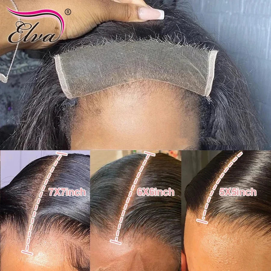 13x6 HD lace Frontal Invisible HD Transparent Lace Melt Skins Straight 5X5 6X6 9X6 HD Lace Only Human Hair Remy Pre Plucked