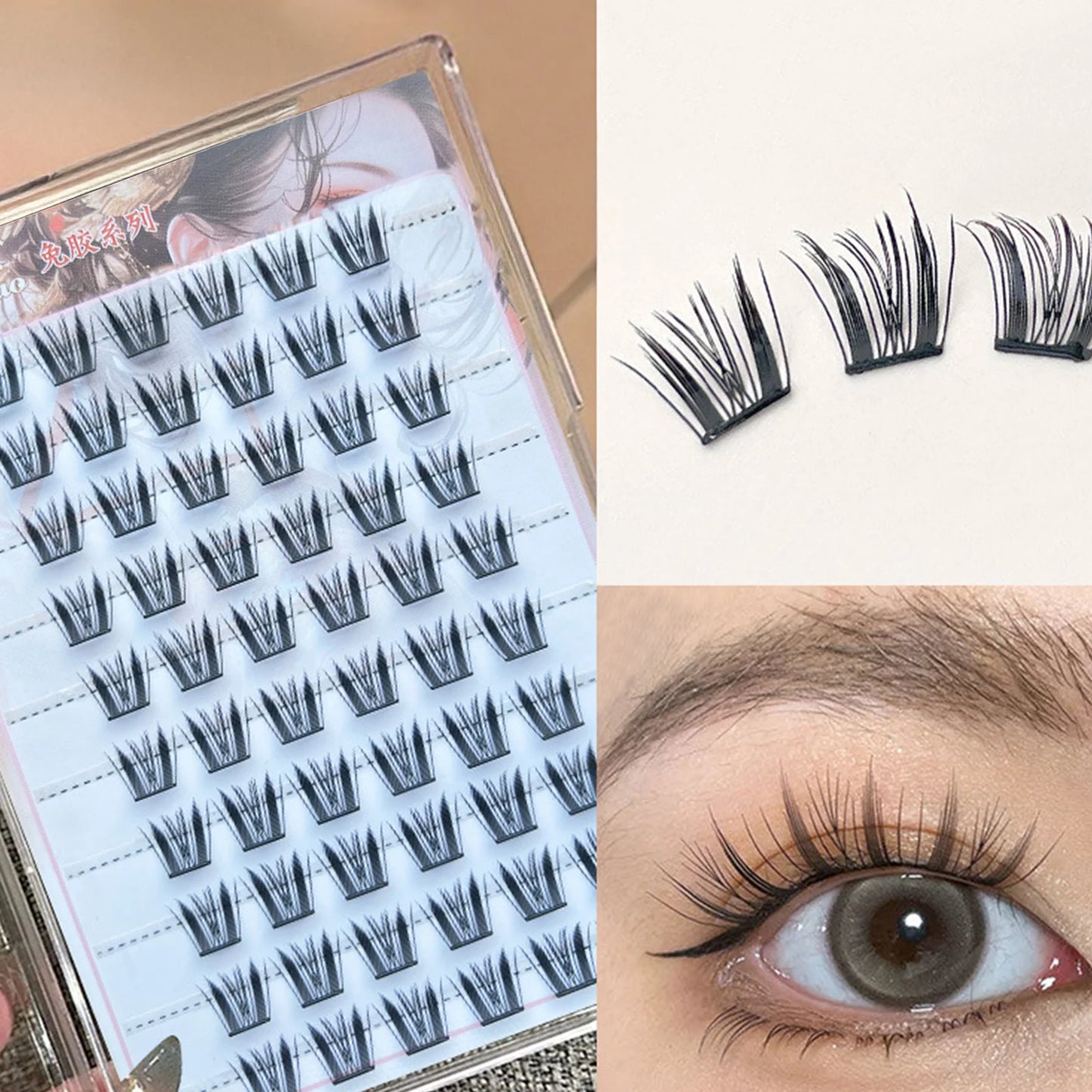 Sunflower DIY False Eyelashes Clusters Extensions Individual Lashes Cluster Natural Thick Segmented Eyelashes Bundles Wholesale