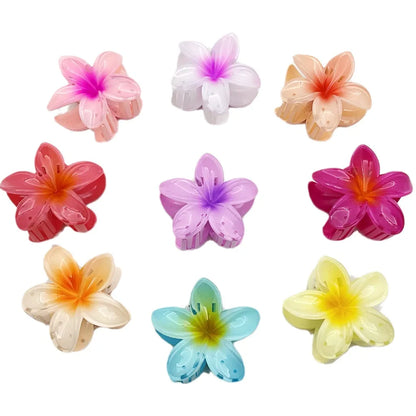 NewFlower Shape Hair Claw Clips for Women Girls Barrette Crab Claw Clip Ponytail Hairpins Bath Beach Headwear Hair Accessories