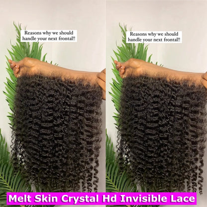 SKINLIKE Real HD Lace Frontal Melt Skins Deep Curly invisible HD Lace Closure Only 7x7 6x6 Deep Wave Curly Water Wave Human Hair