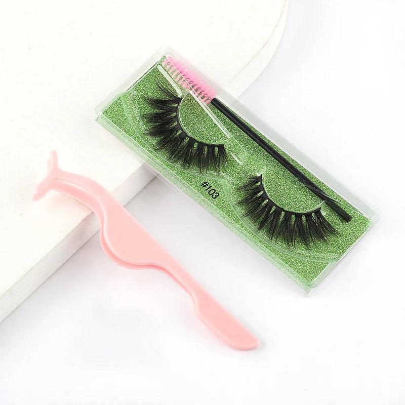 3D Mink Lashes Wholesale Natural Wispy False Eyelashes Makeup Beauty Soft Lashes in Bulk Long Lasting Volume Cilia Mink Eyelash