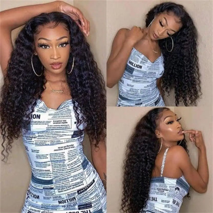 V Part Wig Water Wave Human Hair No Leave Out Upgrade U Part Wigs Human Hair Wig Curly Wigs For Black Women No Glue V Part Wigs