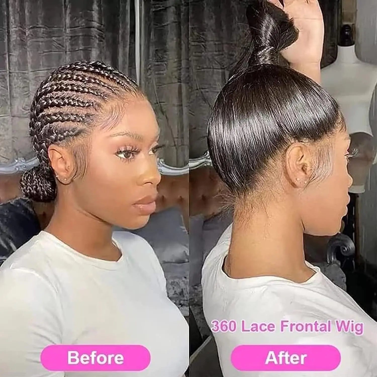 360 Full Lace Wig 13x6 Lace Front Human Hair Wigs For Women 30 34 Inch Brazilian Bone Straight Transparent Lace Frontal Wig 200%