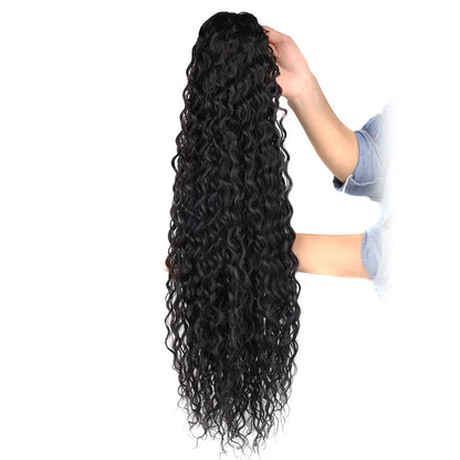 Long Curly Ponytail Extensions Synthetic Horse tails Curly False Tail For Women 32Inch Hairpiece Ponytail Hair Extensions