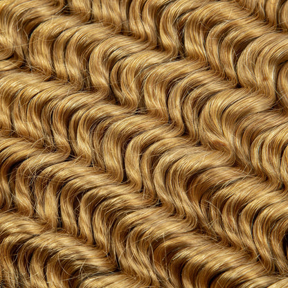 Deep Wave Bulk Human Hair for Boho Braids No Weft 100% Virgin Human Hair Bulk for Braiding Curly Extension Bundles for Women