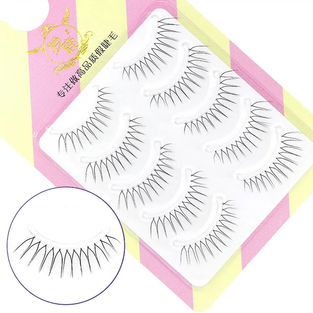 14mm Dream Deer False Eyelashes Lash V-shaped Natural Transparent Makeup Tools Lash Clusters Cosplay Cosmetics Fake Eyelashes