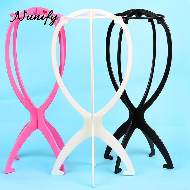 Wig Stand For Wigs Collapsible Portable Wig Holder Durable Wig Display And Dryer 1Pcs/Lot Hanging Plastic Stand Hair Tools