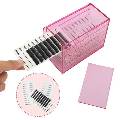 Multifunctional False Lashes Storage Box Organizer 5 Layers Acrylic Pallet Holder Grafting Eyelash Extension Women Makeup Tools