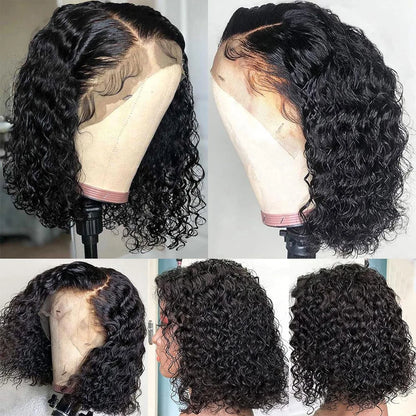 13X4 Mongolian Kinky Curly Lace Front Wigs For Women Preplucked With Baby Hair Curly 12A Human Hair Wigs Deep Curls Wig