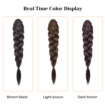 Ponytail Extension Bow Claw Curly Wavy Clip in Hairpiece Ponytail Hair Extensions Long Pony Tail Synthetic for Women Girl Daily
