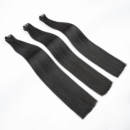 16A Double Drawn Vietnamese Bone Straight Bundles with 13x4 Lace Frontal 100% Raw Human Hair Bundle with 2x6/5x5 HD Lace Closure