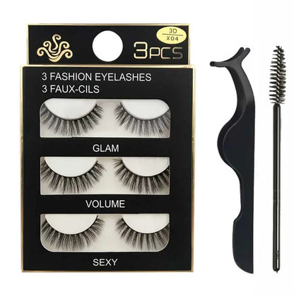 Eyelashes 3d mink lashes natural long make up false eyelashes eyelash brushes makeup eye lashes tweezers 3d lashes maquiagem