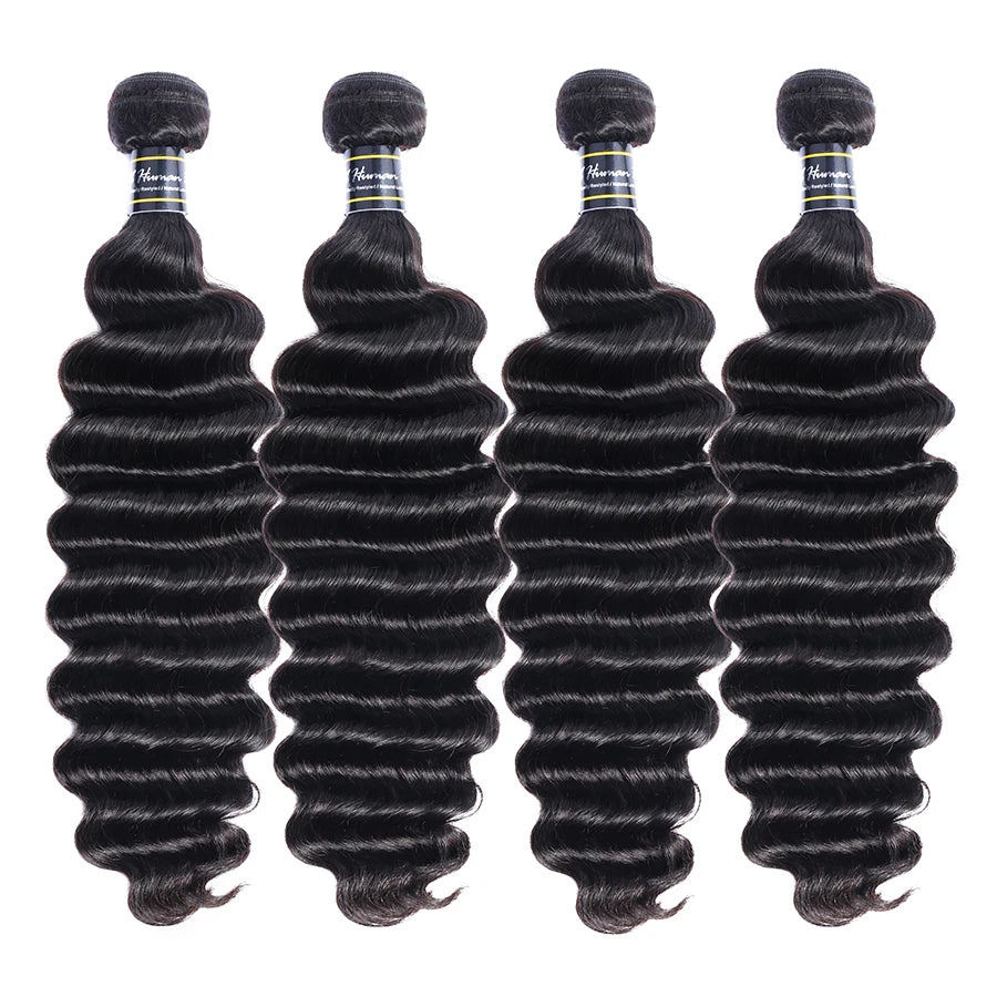 1/3/4 Pcs Loose Deep Wave Bundles Human Hair Brazilian Human Hair Extensions For Women Raw Hair Bundles Deal Lemoda Hair Weaving