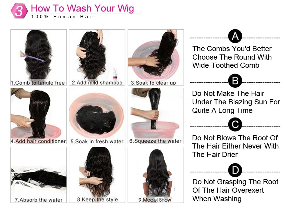 U Part Human Hair Wig Body Wave 250% Density U Part Wig Brazilian Virgin Human Hair Wig for Women 10A Full Head Clip in Half Wig