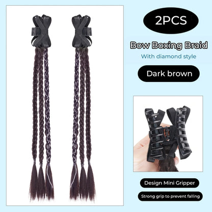 Ponytail Extension Bow Claw Curly Wavy Clip in Hairpiece Ponytail Hair Extensions Long Pony Tail Synthetic for Women Girl Daily