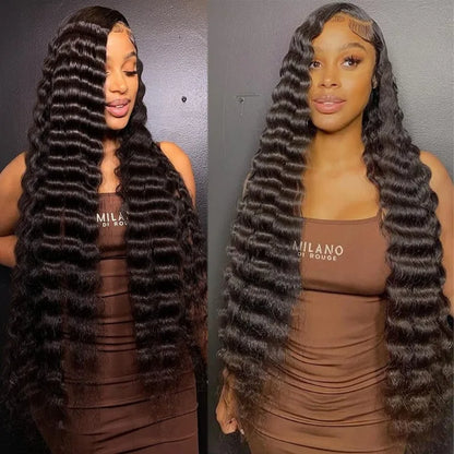 Loose Deep Wave Human Hair Bundles 10-30 Inches 100g/Pc 100% Unprocessed Brazilian Virgin Hair Natural Black Color 1PC