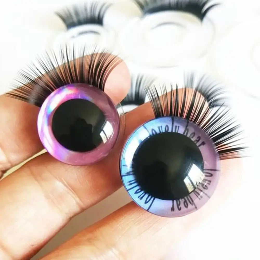 New Doll 1pair for Blythe False Eyelashes Black DIY Toy Eyelashes 9-30mm Making Repair Doll Pretend Play Toy Doll