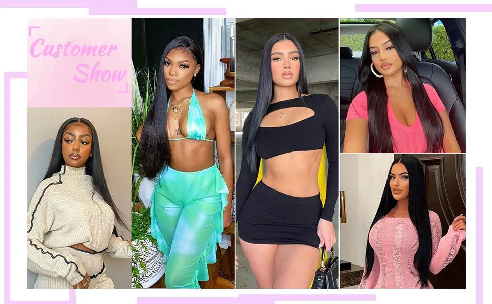 13x6 HD Lace Frontal Wigs Straight Lace Front Human Hair Wigs For Women Transparent Lace Wig 13x4 Human Hair 180% High Density