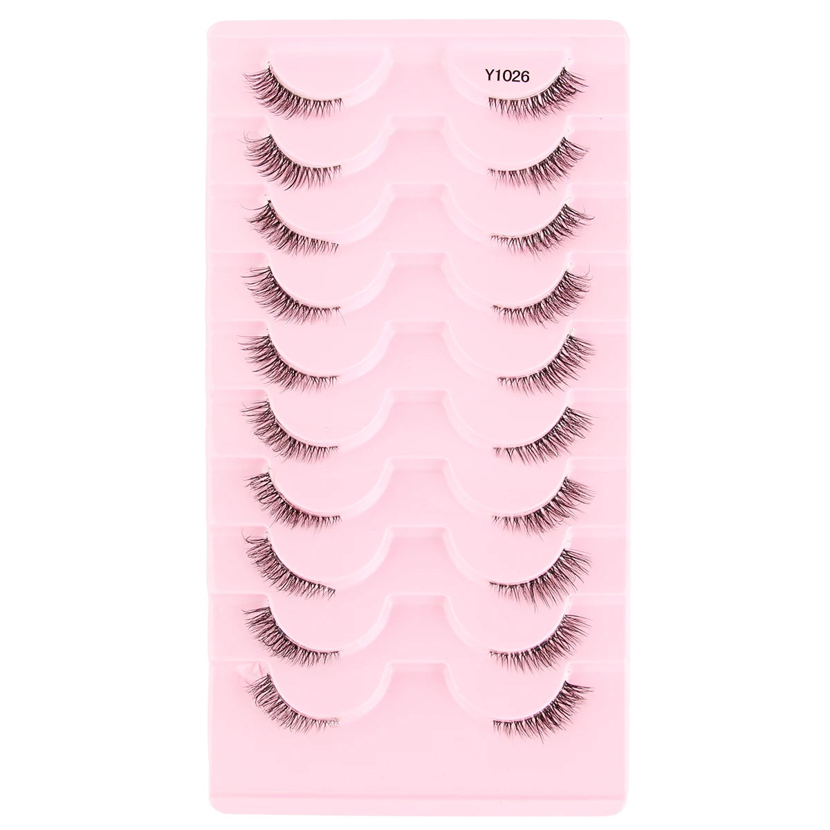 Cat Eye Lash 3/5/10 Pairs Half Lashes Natural Long False Eyelashes Wispy 3D Mink Lashes Volume Faux Cilios Extension Makeup Tool