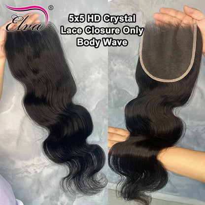 5x5 6x6 7x7 Hd Lace Closure Straight 13x4 13x6 Lace Frontal Closure Hand Tied Human Hair Closures Free Part Hd Lace Closure