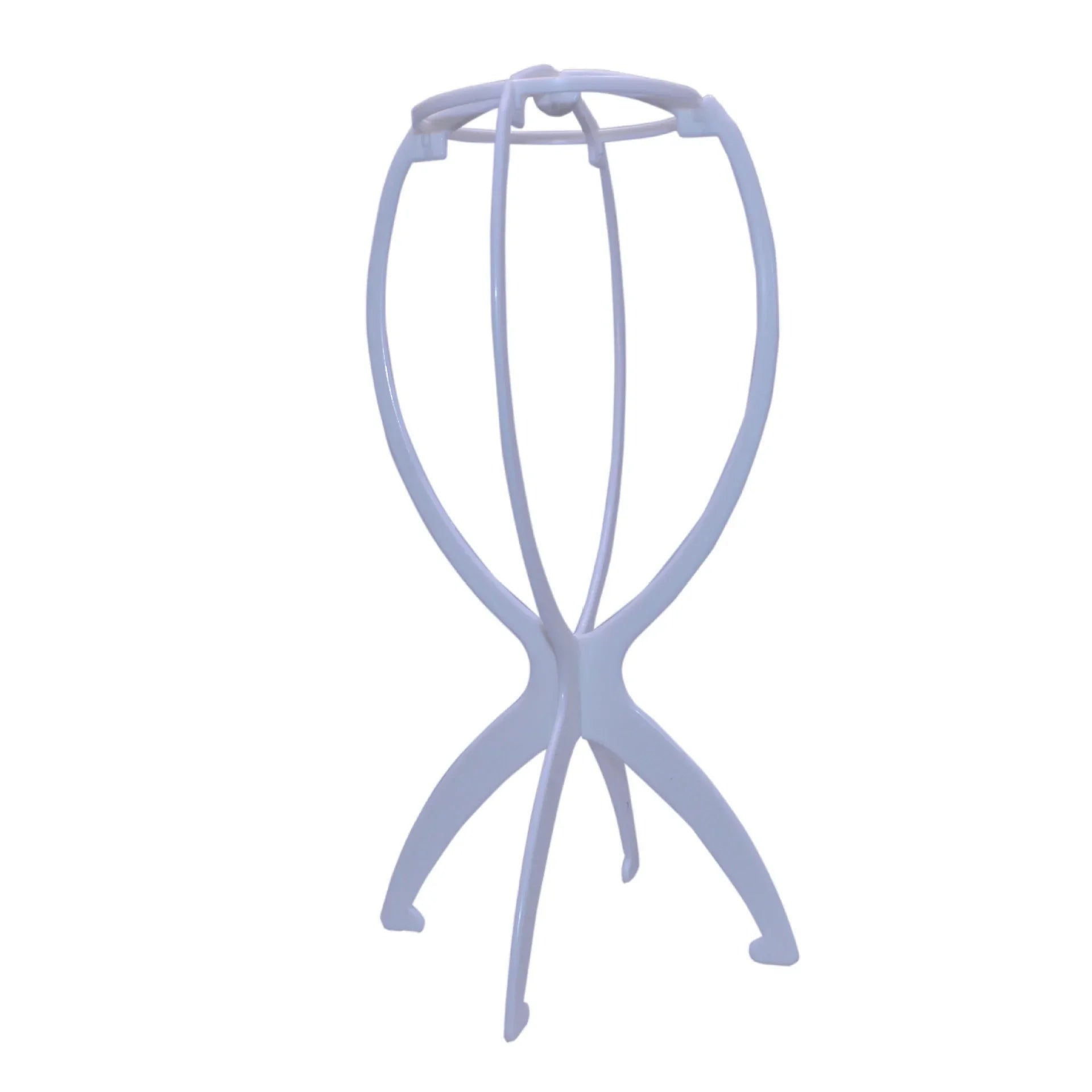 Wig Diaplay Stands Plastic Hat Display Wig Head Holder Mannequin Stand Portable Folding Flexible Plastic Wig Stand