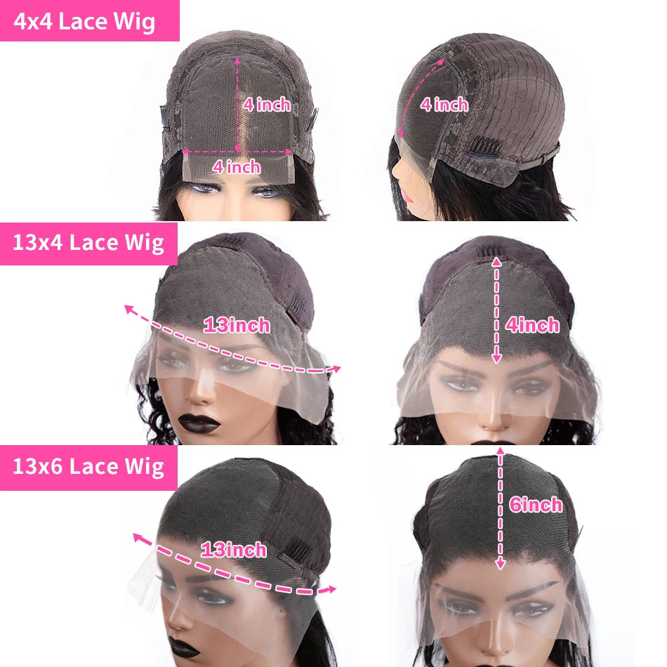 13x6 HD Lace Frontal Wigs Straight Lace Front Human Hair Wigs For Women Transparent Lace Wig 13x4 Human Hair 180% High Density