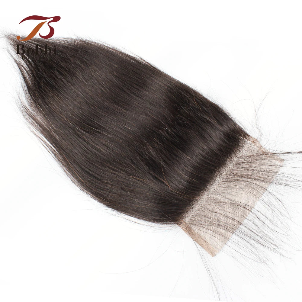 1pc 100% Human Hair Lace Frontal Closure 5x5 4x4 2x6 13x4 13x6 Lace Closure Free Part Pre-Plucked Transparent Lace Straight