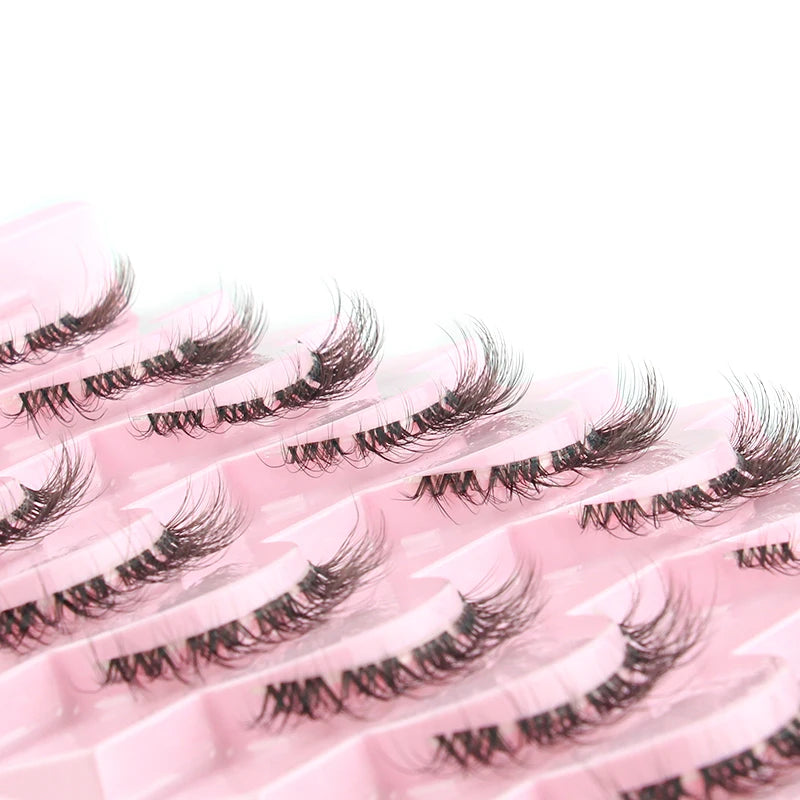 Natural Short False Mink Lashes 3/5/10 Pairs Extensions Eye Hair False Eyelashes 3D Faux Cils Soft Fluffy Eye Lashes for Beauty