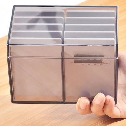 MASSA 10-Layer Acrylic Eyelash Storage Box Spacious Dust Cover Lashes Display Stand Eyelash Plates Space Saving Makeup Tool