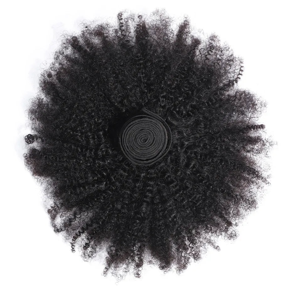 Raw Indian  Human Hair Weave Bundles 1/3/4 Bundles Deal Afro Kinky Curly Bundles Natural /Jet Black Remy Wavy Hair Extensions