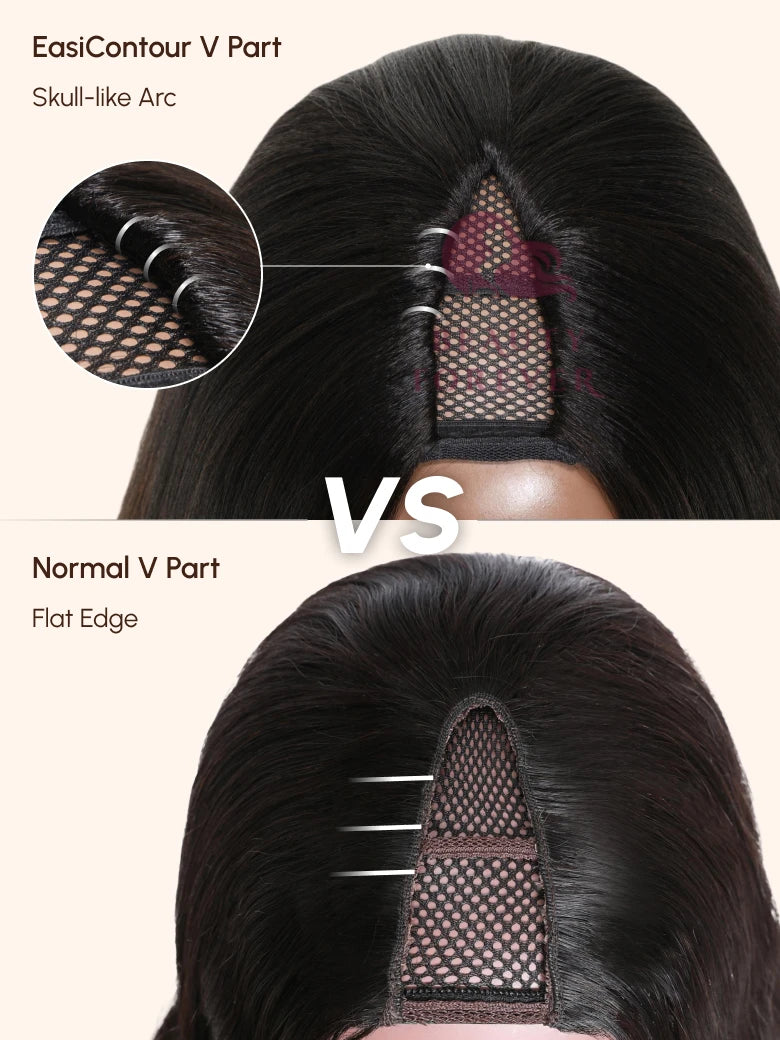 Beauty Forever EasiContout Body Wave V Part Human Hair Wig Seemless Upgrade U Part Wig 100% Raw Virgin Human Hair Wig