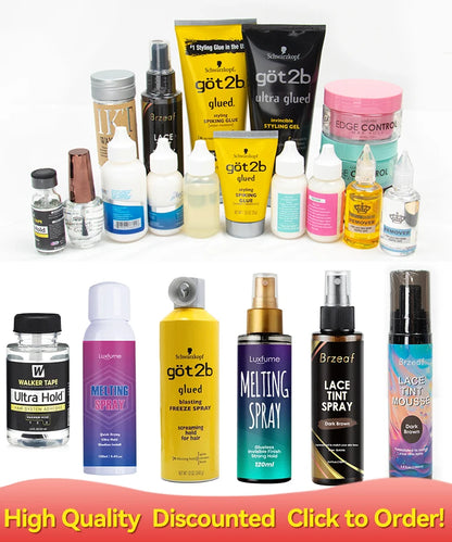 38ml Waterproof Glue For Hair Wig Glue For Lace Front Wig/Toupee/Closure/Hair Extension And Remover Super Bonding Adhesive Glue