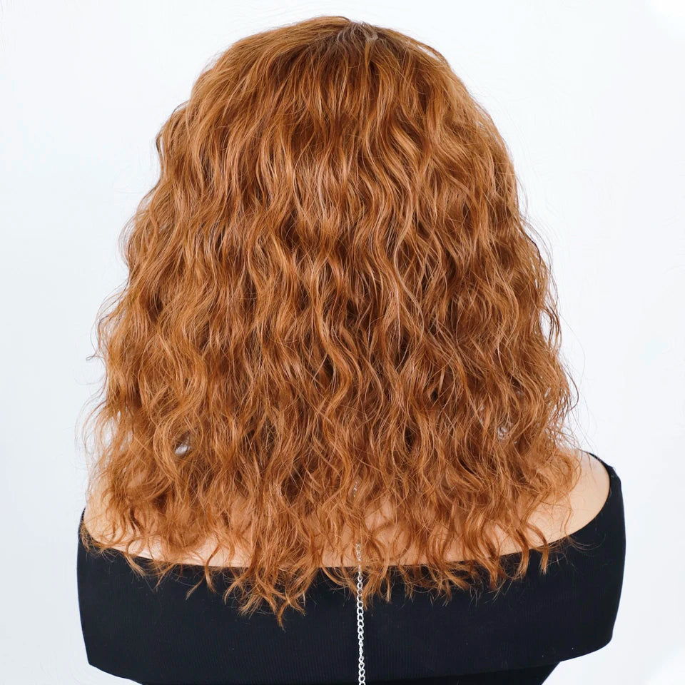 Top Human Hair Wigs Short Pixie Cut Natural Brown Multi Parting 100% Real Human Hair Wigs Perruques Cheveux Humains High Quality