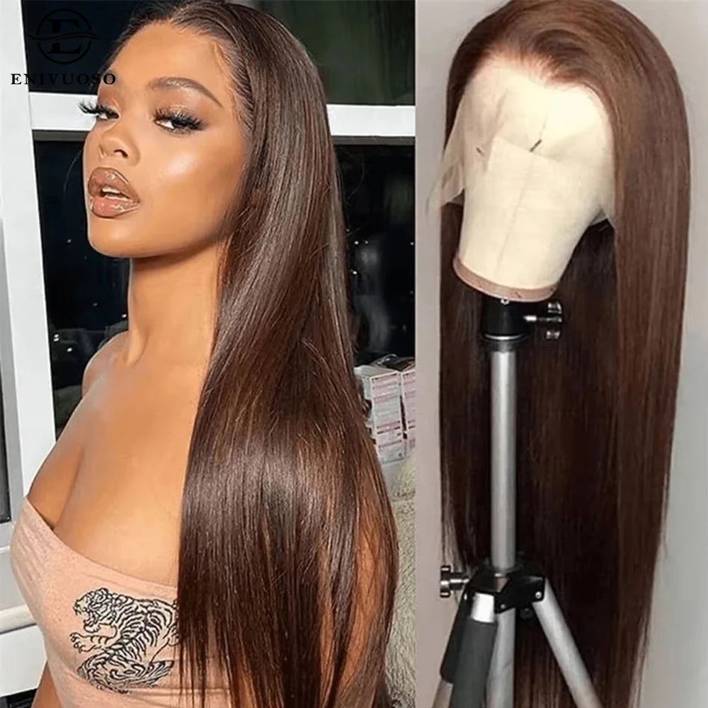 30 Inch Long Straight Synthetic Lace Front Wig Natural Black Wear And Go Glueless Wig 13X4 Synthetic Lace Front Wigs for Women