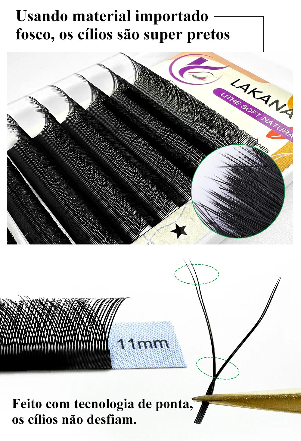 LAKANAKU YY Shape Volume Lashes Y Eyelash Extensions Cilia and Brazilian Volume Cashmere Mink Eyelash Extensions Cilios YY