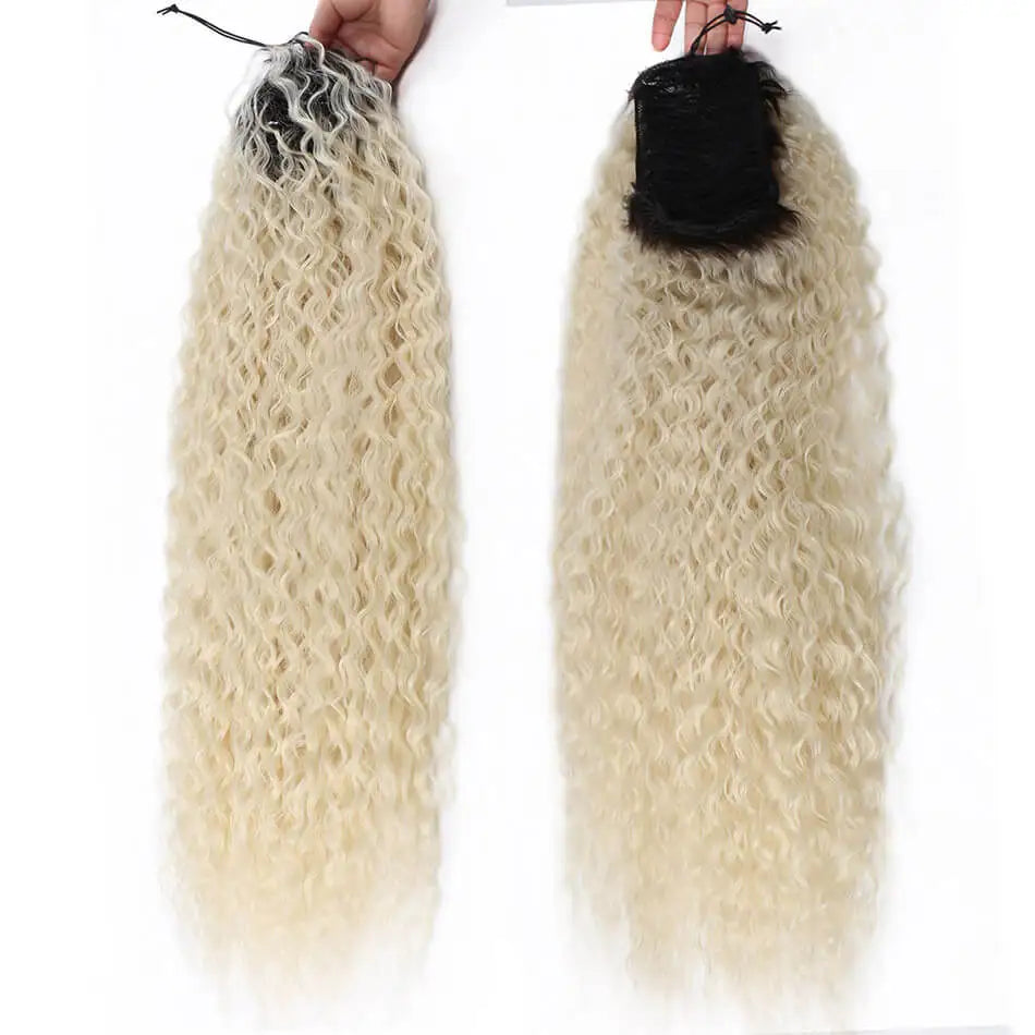 Long Curly Ponytail Extensions Synthetic Horse tails Curly False Tail For Women 32Inch Hairpiece Ponytail Hair Extensions