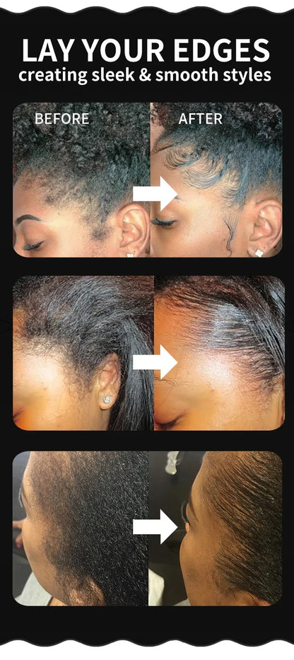 Edge Control Gel Private Label Strong Hold Hair No Residue Styling Baby Hair Non-greasy Smoother For All Hair Types