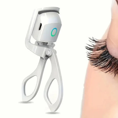 Heated Eyelash Curler Electric Lash Curler Long Lasting Natural Curling USB Rechargeable Quick Heating Eye Lashes Curling Tool