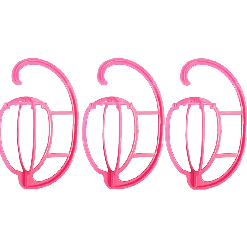 Hanging wig stand, wig holder for multiple wig stands, for hair extensions, wigs and accessories (3 pcs.)