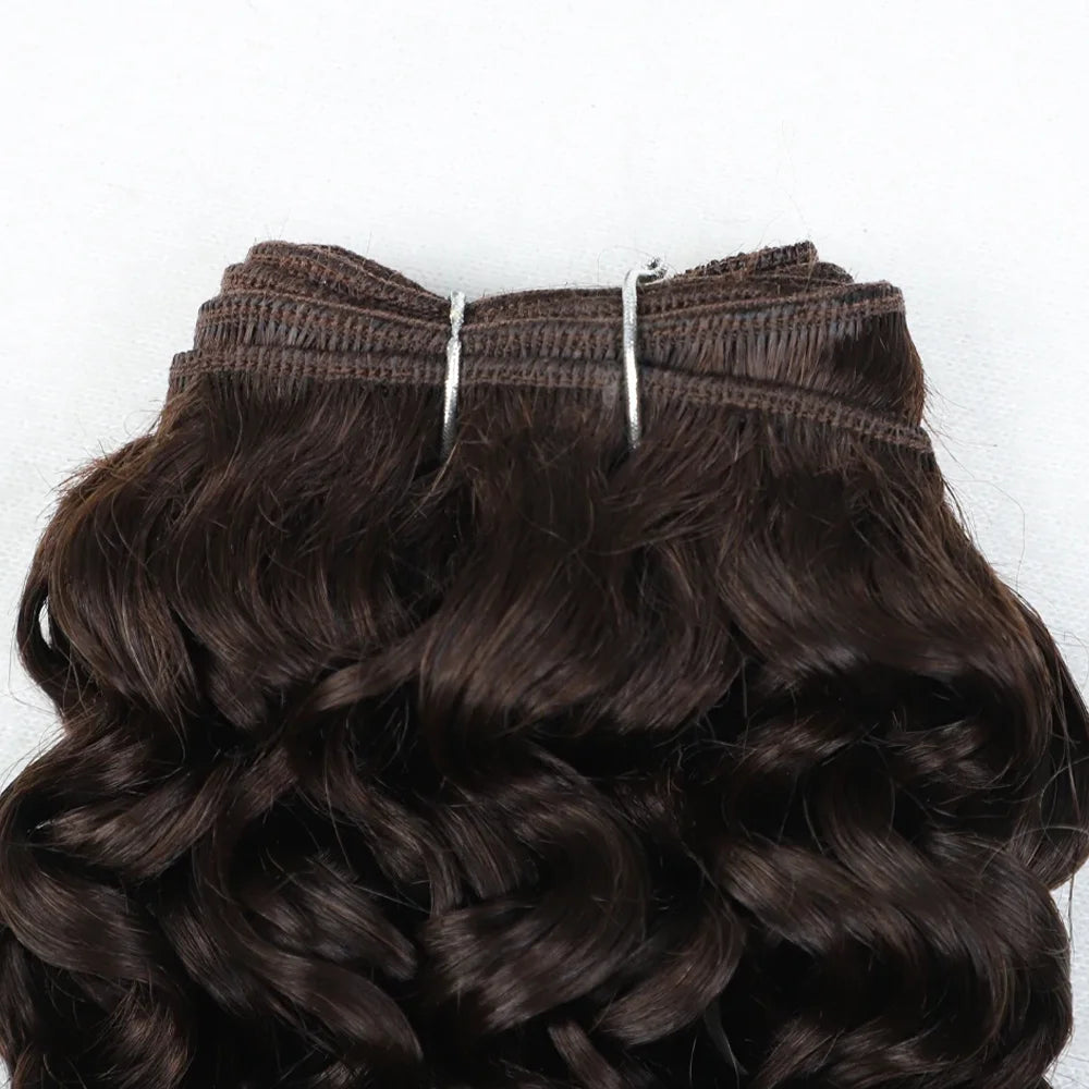 2pcs Short Curly Hair Bundles Brazilian Hair Weave Bundles 100% Human Hair Bundles Hair Extension Human Hair Bundles Short Curly