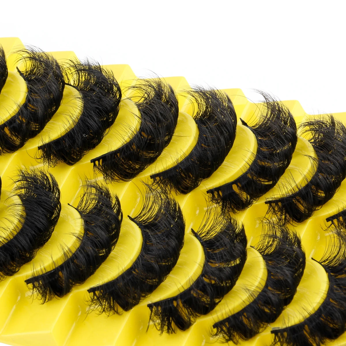 3D Mink Lashes 3/10 Pairs Cat Eye Half Lashes Natural Long False Eyelashes Strip Makeup Soft Fake Eyelash Extension Make Up Tool