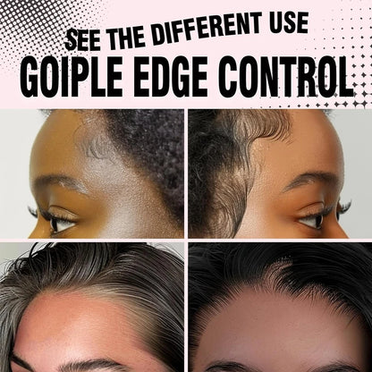 Edge Control Wax for Women Strong Hold Non-greasy Covering Gray Hair Edge Styling Gel for Black No Flaking Hairstyles Pomade