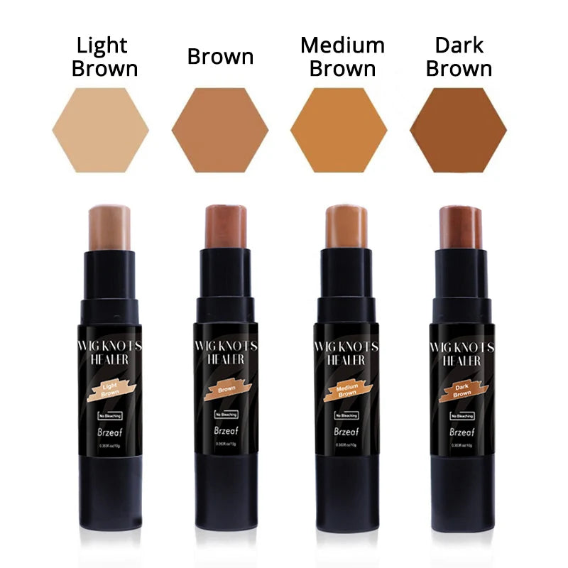 Nunify 10G Lace Tint Stick Swiss Lace Dyeing Stick With Soft Dyeing Brushes Light Brown Skin Color Frontal Lace Tint Mousse