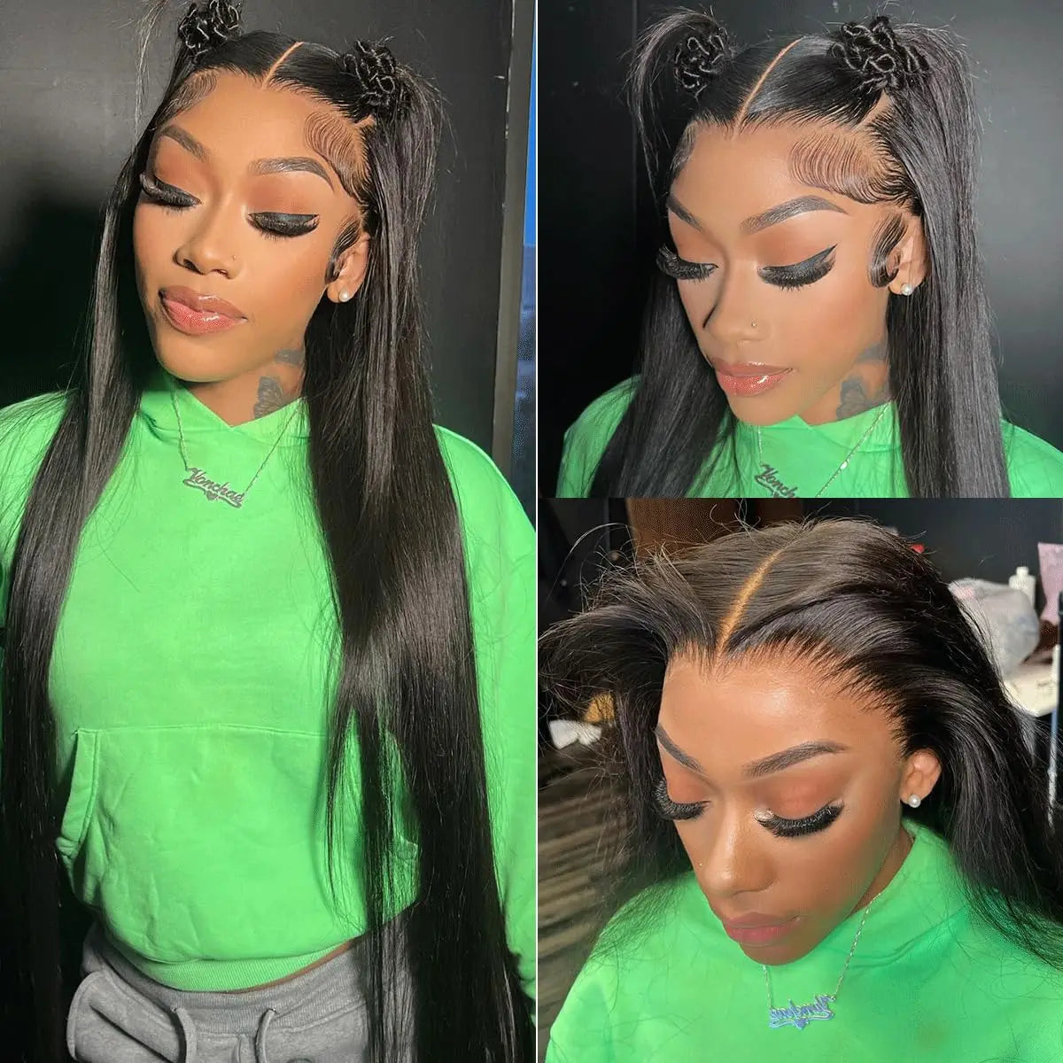 360 Full Lace Wig 13x6 Lace Front Human Hair Wigs For Women 30 34 Inch Brazilian Bone Straight Transparent Lace Frontal Wig 200%