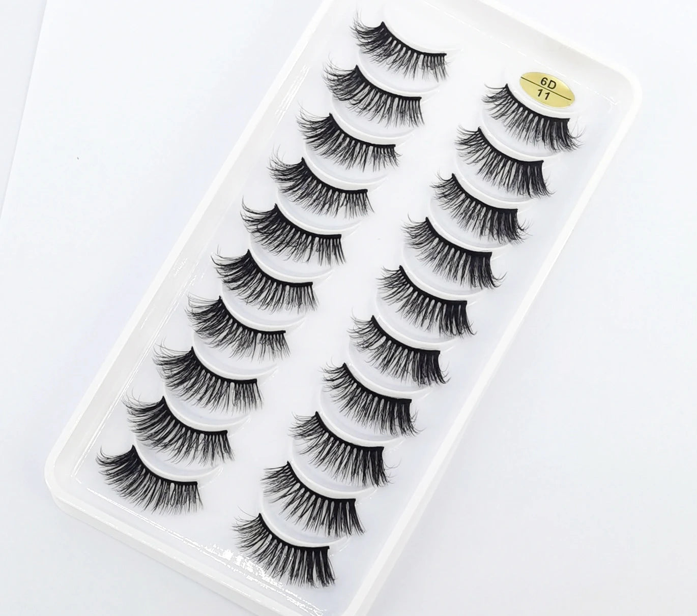 New 10 Pairs Crisscross Half Eye Lashes Natural False eyelashes Handmade 3D Mink Lashes Makeup Tools Reusable Eyelash Extension