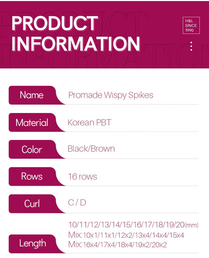 Wispy Fairy Eyelashes Individual Cluster Spikes Lash Wispy Premade Russian Matte Promade Wispy Spikes False Eyelash Extensiones