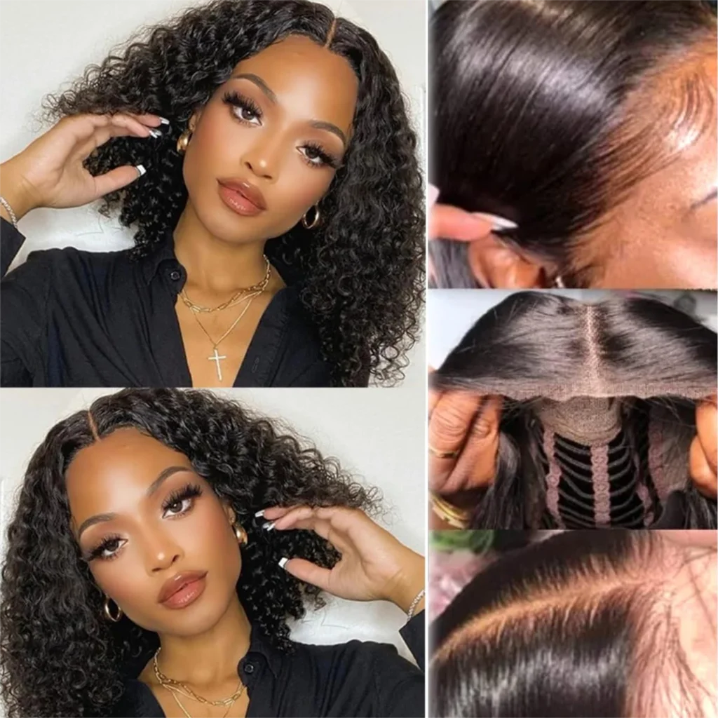 Wear And Go Water Wave Wig ISEE Hair Glueless Bob Wig Lace Front Human Hair Wigs Preplucked Pre Bleached Knots Ready To Wear