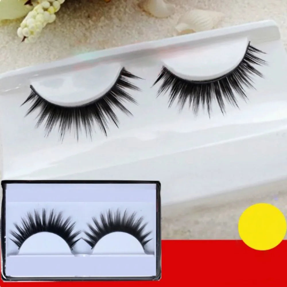 1Pair 60cm Doll False Eyelashes DIY Eyes Lash Black Simulation Toy Eye Opening Modification Tool for 1/3 BJD Dolls Accessories
