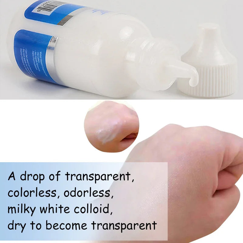 Waterproof Lace Wig Glue 1.3Oz Strong Hold Hair Glue For Hair Systems White Liquid Adhesive Glue For Toupee Durable Weave Glue