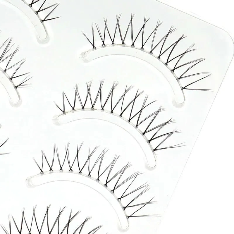 Natural Long Eye Makeup 5Pairs Set Cos False Eyelashes Lash Extension 3D Bunch Japanese Fairy Cosplay 5 Pairs